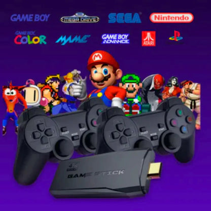 Consola Retro Game Stick 4K - 10.000 JUEGOS EN 1 SOLO CONSOLA