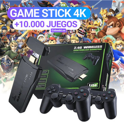 Consola Retro Game Stick 4K - 10.000 JUEGOS EN 1 SOLO CONSOLA