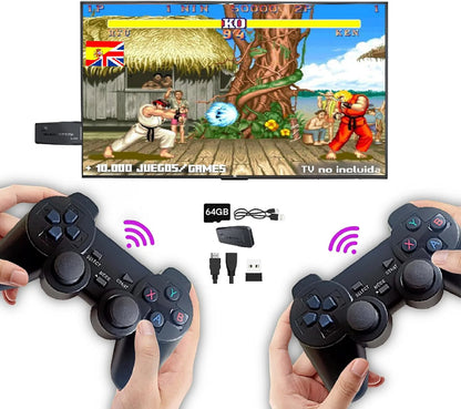 Consola Retro Game Stick 4K - 10.000 JUEGOS EN 1 SOLO CONSOLA
