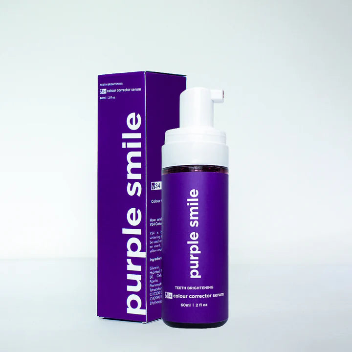 Sonrisa Radiante en Minutos: Purple Smile - Espuma Blanqueadora - SOLO HOY COMPRA PURPLE SMILE Y RECIBAS 5 ORAL BRUSH UP GRATIS