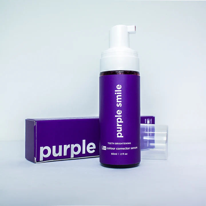 Sonrisa Radiante en Minutos: Purple Smile - Espuma Blanqueadora - SOLO HOY COMPRA PURPLE SMILE Y RECIBAS 5 ORAL BRUSH UP GRATIS