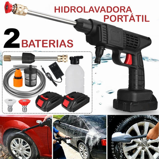 Combo Hidrolavadora Inalámbrica Portátil Recergable + Cepillo Microfibra Expandible para Limpieza de Autos + 10 REGALOS ESPECIALES - SOLO HOY ENVÍO GRATIS