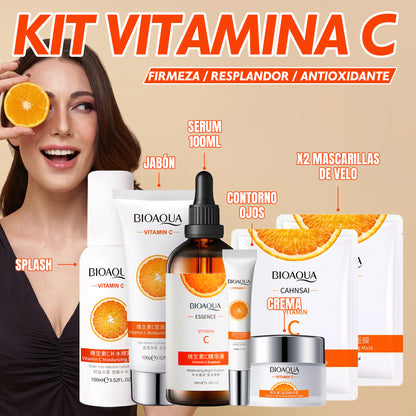 La Solución Definitiva para una Piel Perfecta - Caja de Lujo Vitamina C Kit X4 + 2 MASCARILLAS GRATIS - ENVIO GRATIS SOLO HOY