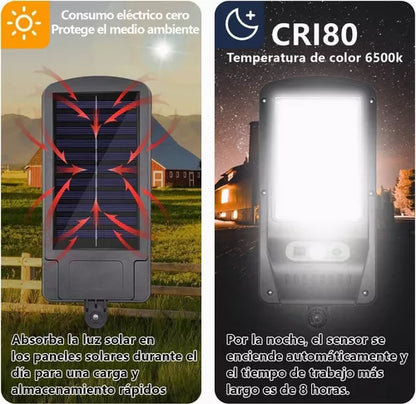 ¡NO MÁS FACTURAS ALTAS! ILUMINA TU HOGAR SIN GASTAR ENERGÍA! LÁMPARA SOLAR CON SENSOR AUTOMÁTICO - SOLO HOY ENVÍO GRATIS Y PAGA AL RECIBIR